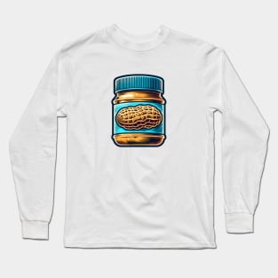 Peanut Butter Toast Vintage Retro Yummy Kawaii Breakfast Long Sleeve T-Shirt